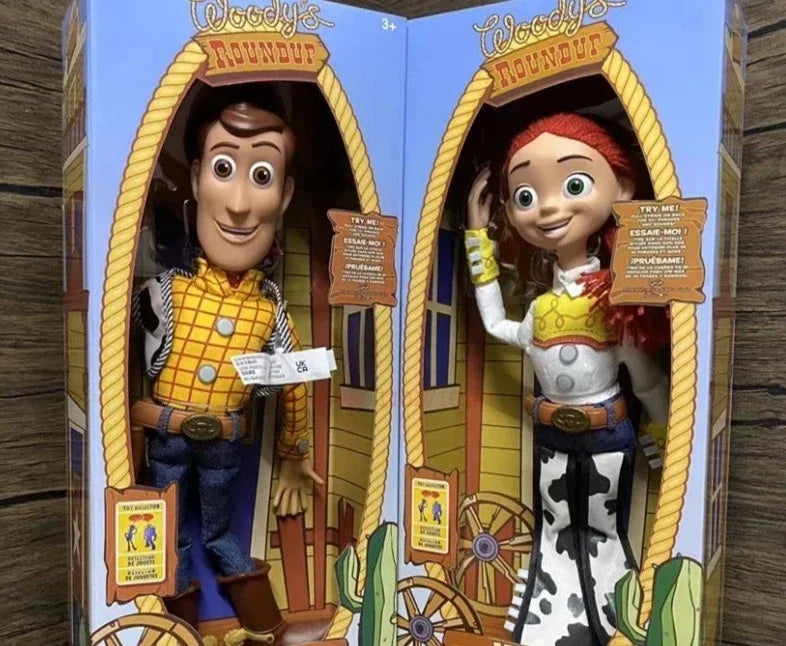 Figurines parlantes Woody et Jessie – 40 cm