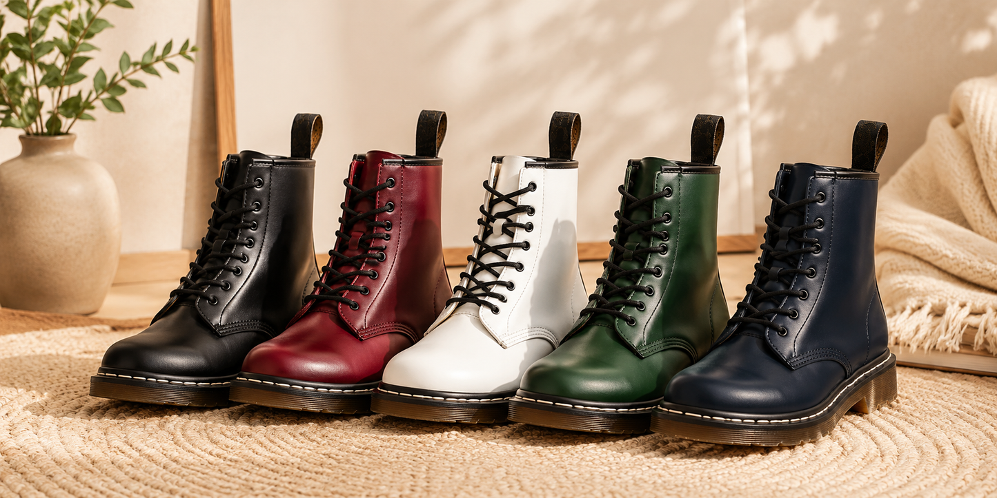 Martin's boots in real leather