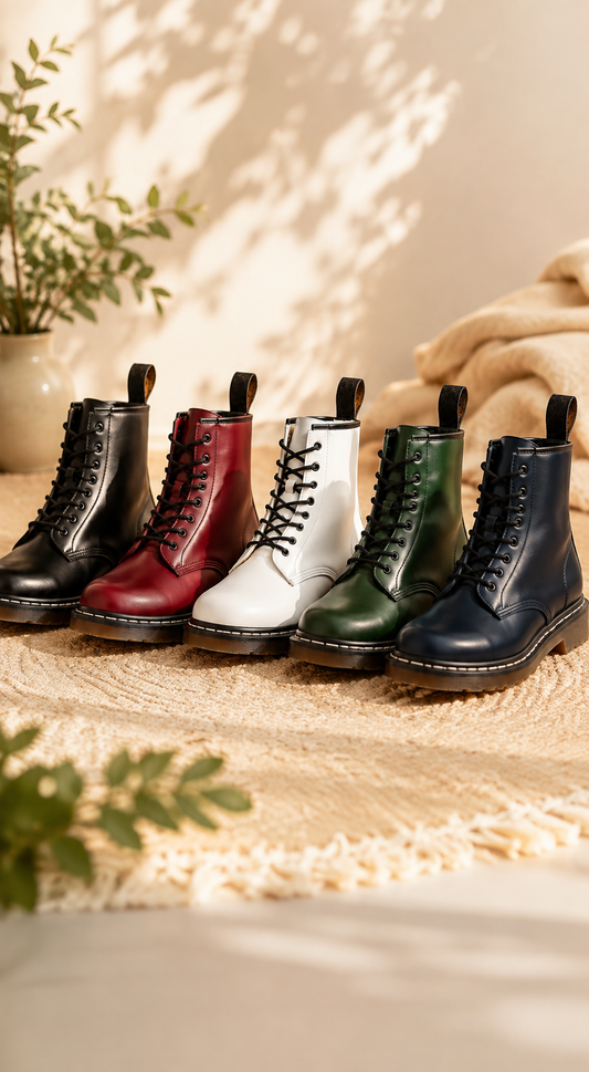 Bottes Martin's en cuir véritable