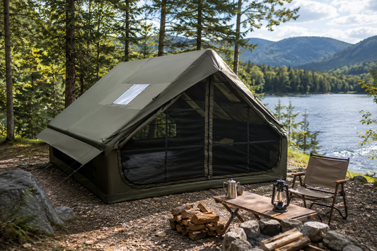 Tente Gonflable Familiale 4 à 8 Places – Abri de Camping Étanche 4 Saisons