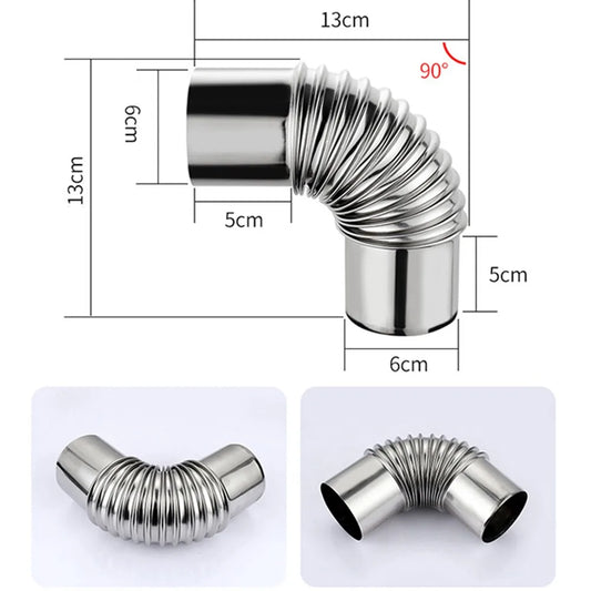 4326561388971760mm Stainless Steel 90 Degree Elbow Chimney