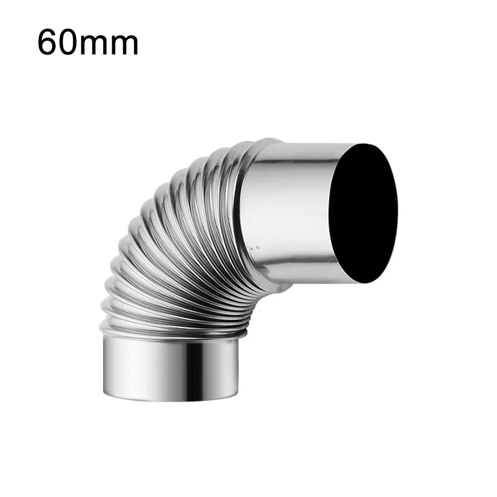 60mm Stainless Steel 90 Degree Elbow Chimney