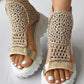 Sandales en tricot de coton