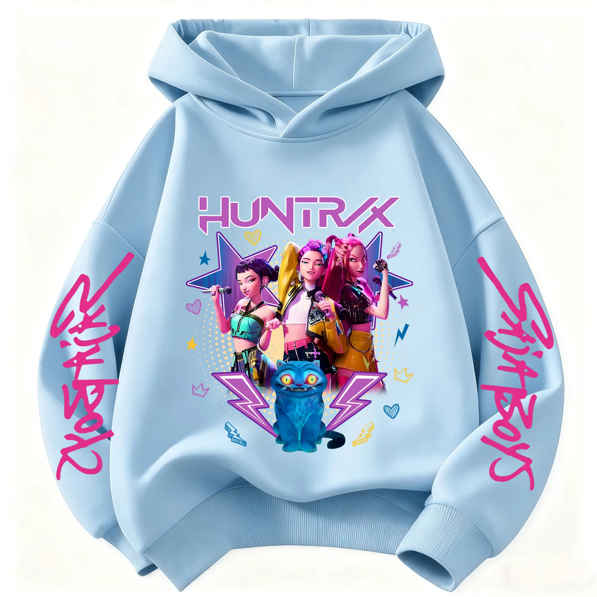 Pop Fantasy style kids' hoodie – Colorful girls' pattern
