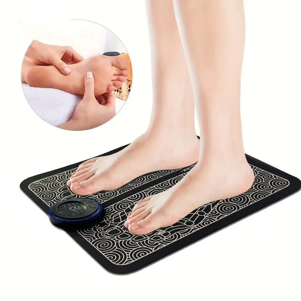 Tapis Massage plantaire electric Foot Massager Pad Relief Pain Acupoints Mat Shock Muscle Stimulation Improve Blood Circulation