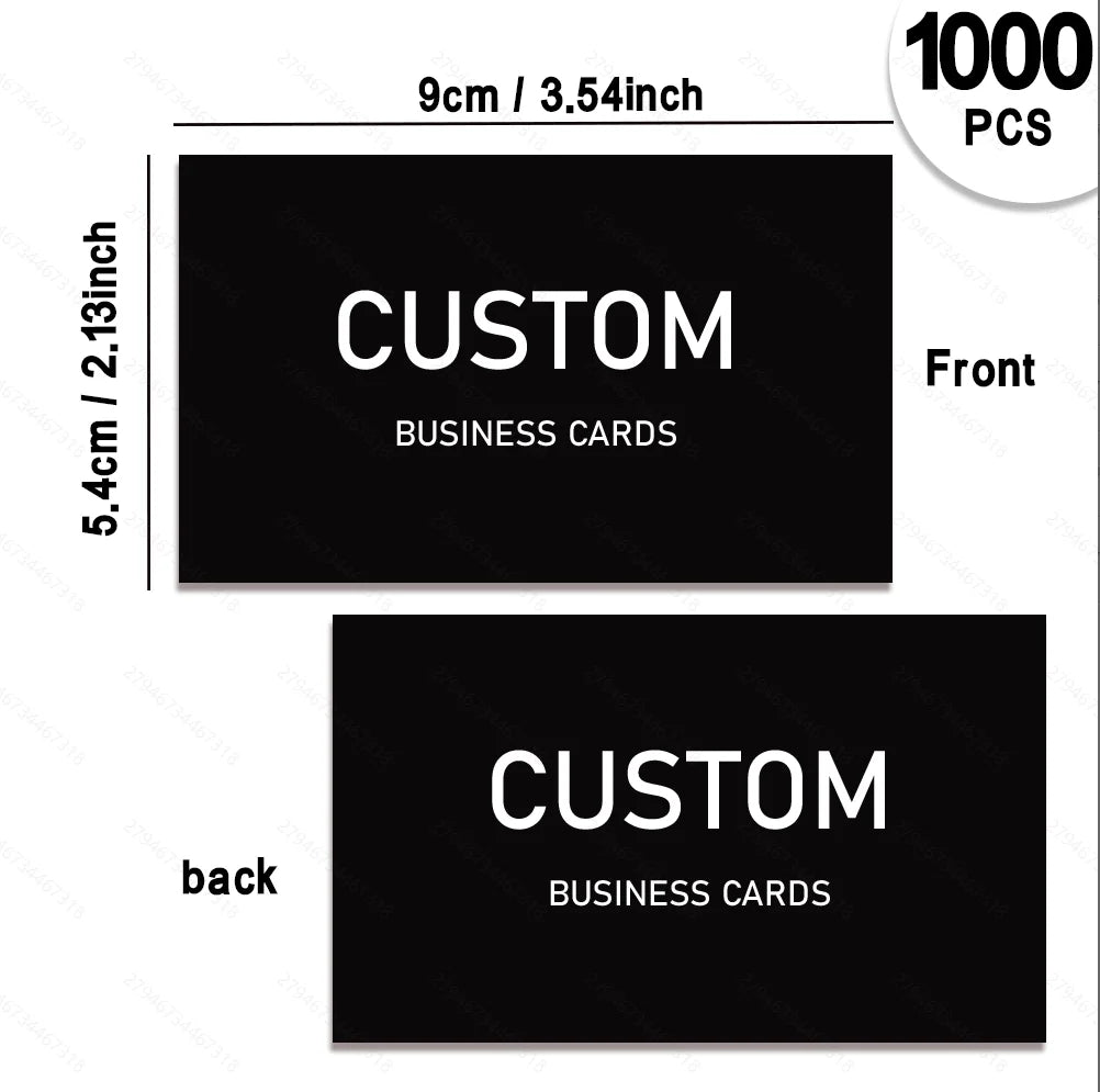 Cartes d’affaires personnalisées professionnelles – 200 à 1000 cartes personnalisées