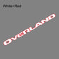 Autocollant Overland Car sticker