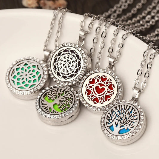 Pendentif diffuseur d'huile essentielle Aromatherapy Necklace