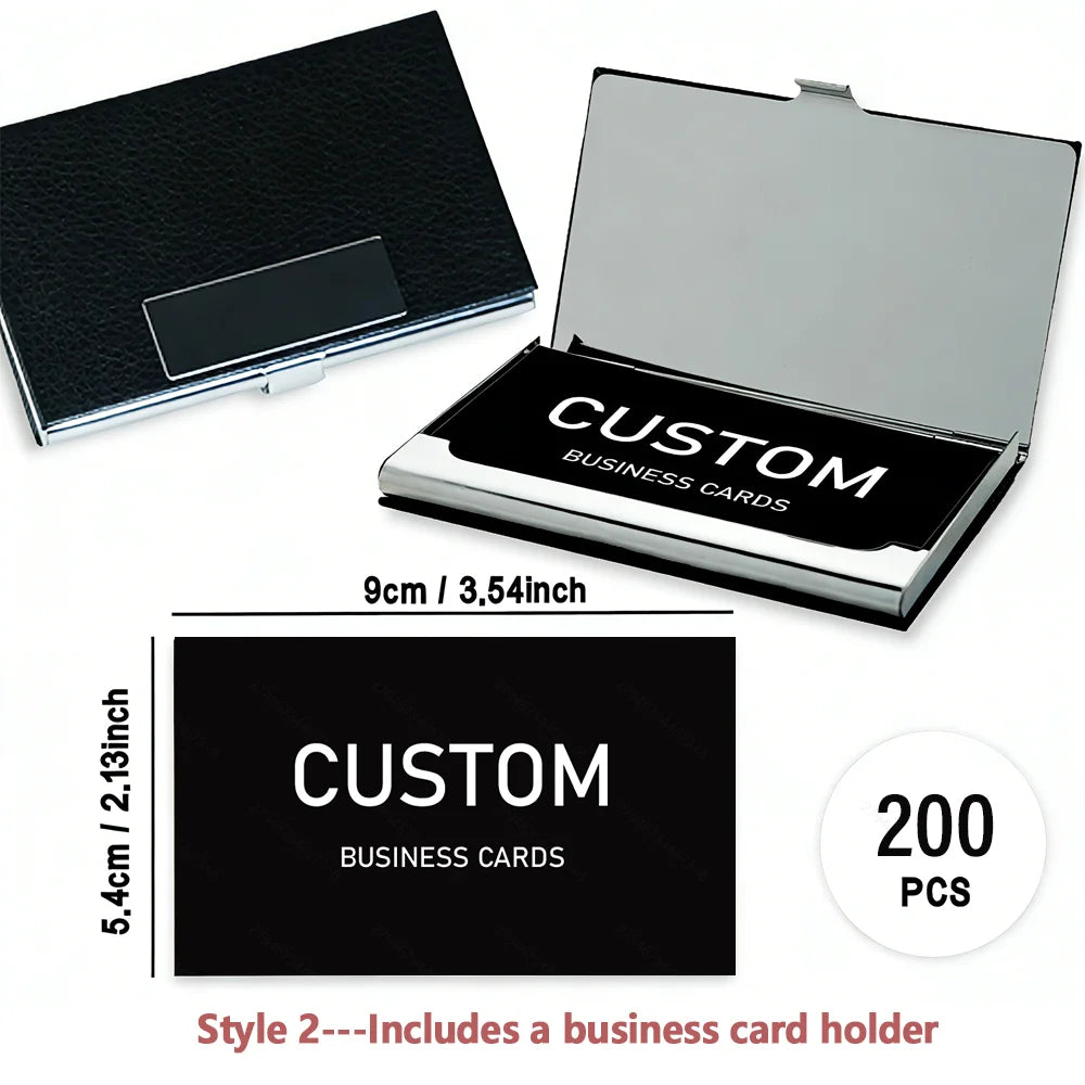 Cartes d’affaires personnalisées professionnelles – 200 à 1000 cartes personnalisées