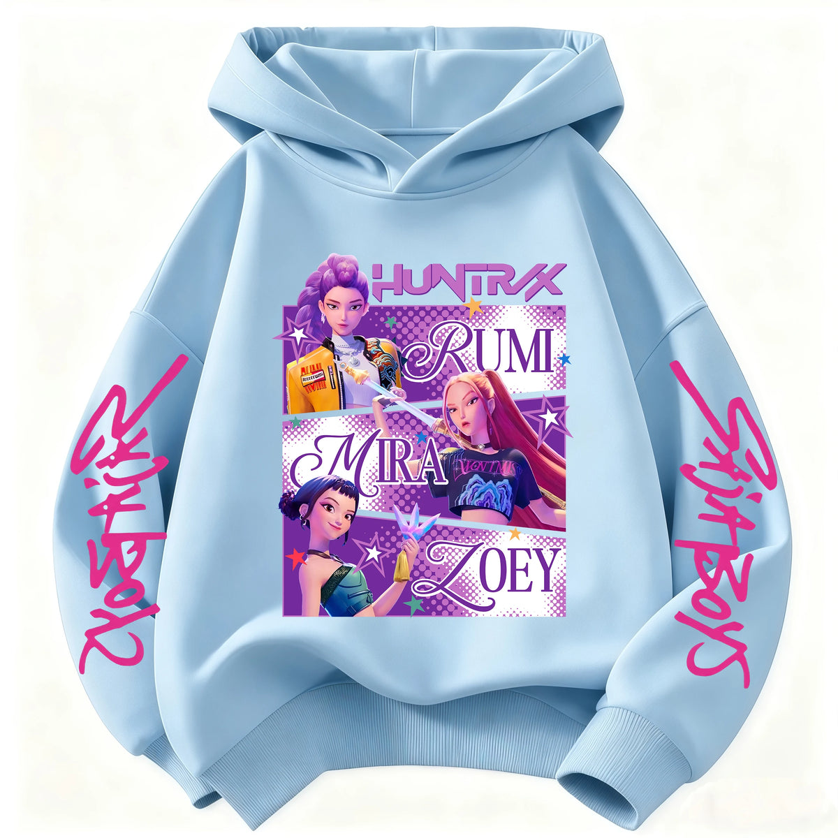 Pop Fantasy style kids' hoodie – Colorful girls' pattern