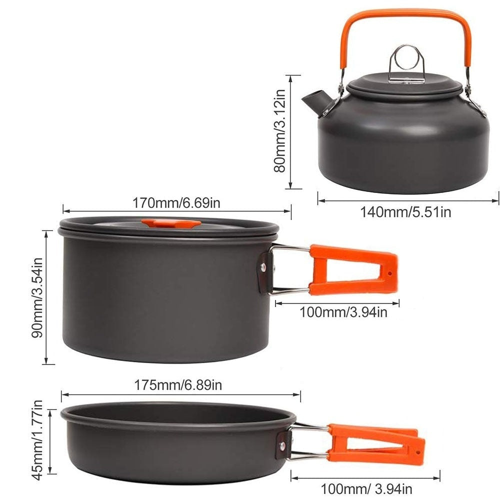 Batterie de cuisine de camping