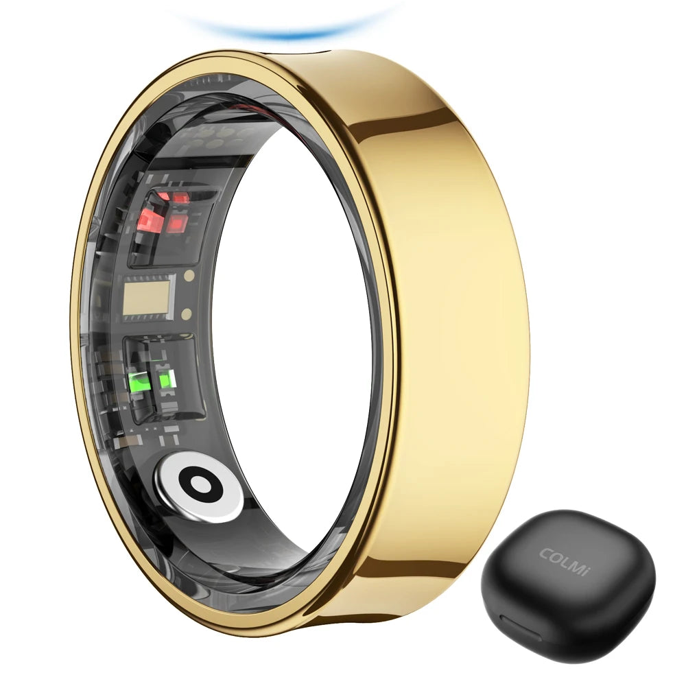Bague intelligente Smart Ring Men Women with Charging Case, Health and Sleep Monitor, Skin Temperature Monitor, 60 days battery life