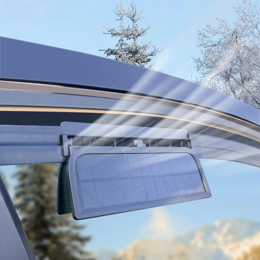 Ventilateur Solaire pour Voiture – Aérateur de Fenêtre à 3 Ventilateurs USB
