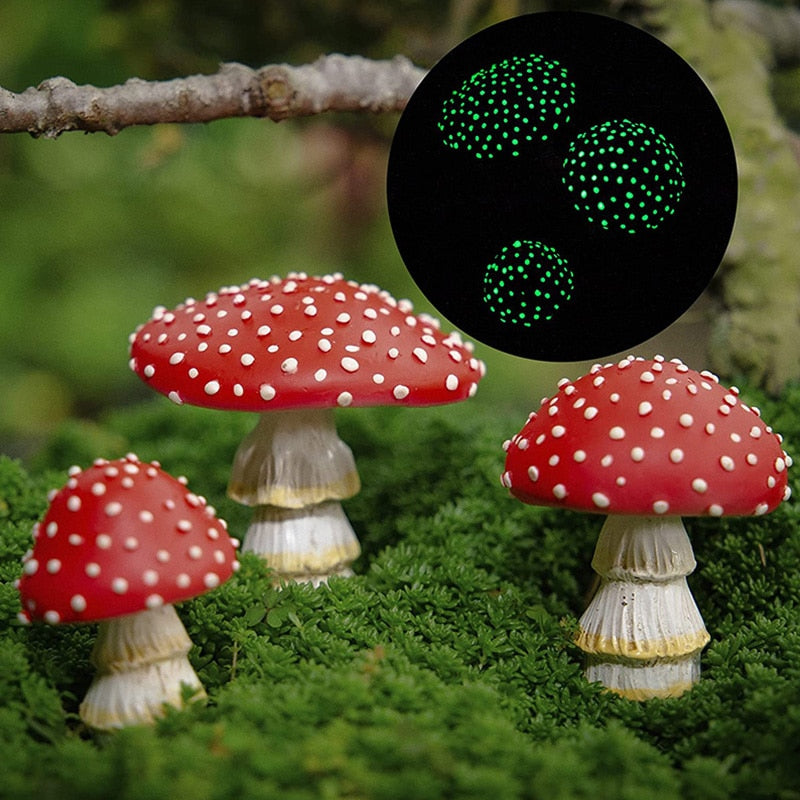 Mini Mushroom Glow In The Dark