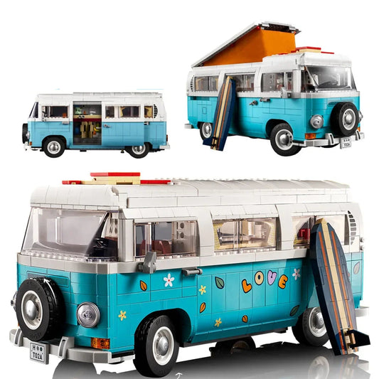 Volks T2 Camper Van Building Blocks