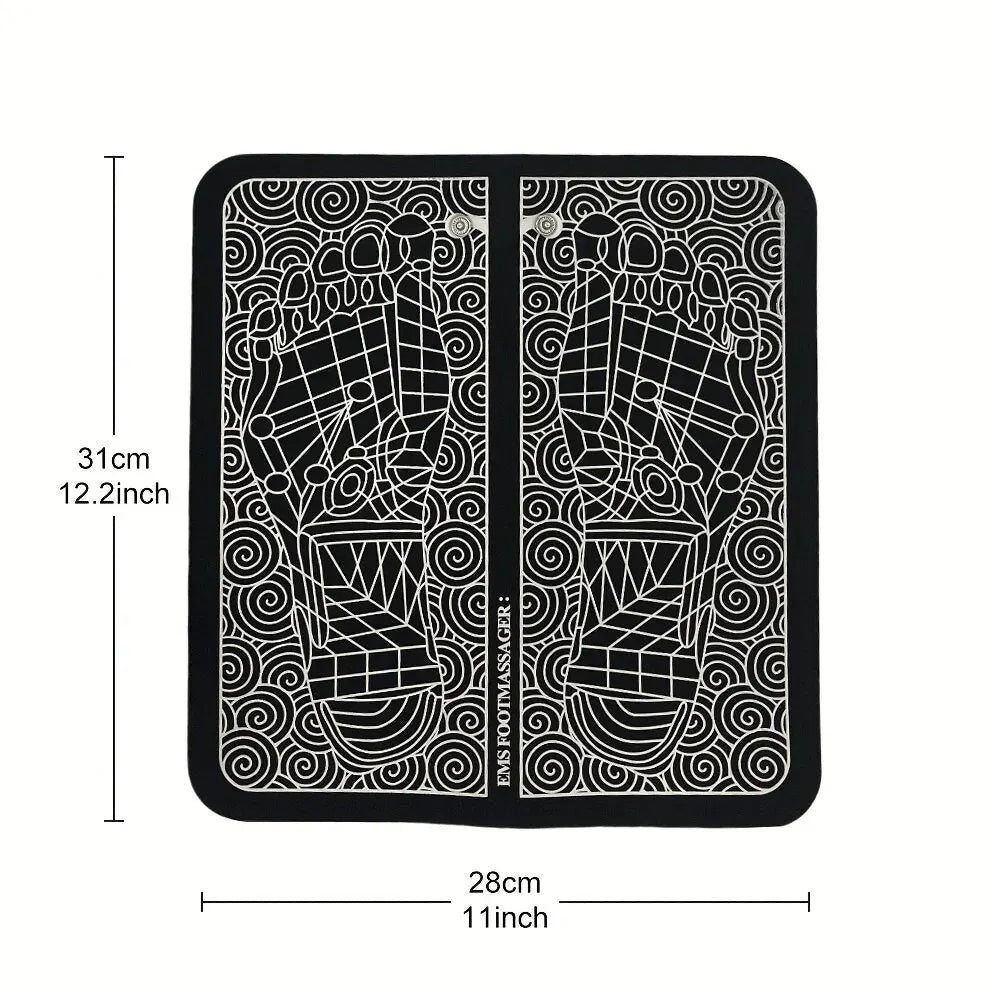 Tapis Massage plantaire electric Foot Massager Pad Relief Pain Acupoints Mat Shock Muscle Stimulation Improve Blood Circulation