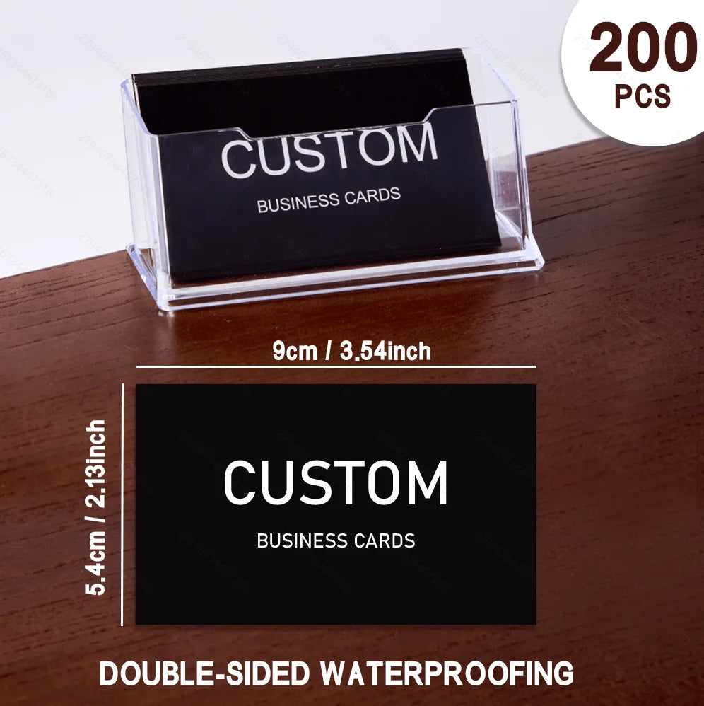 Cartes d’affaires personnalisées professionnelles – 200 à 1000 cartes personnalisées