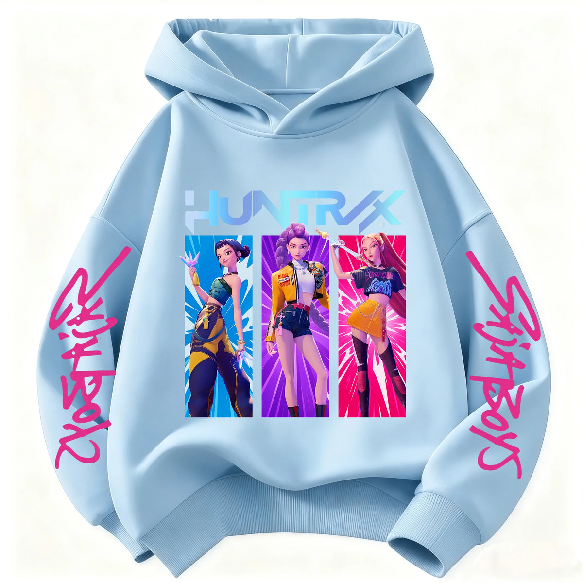 Pop Fantasy style kids' hoodie – Colorful girls' pattern