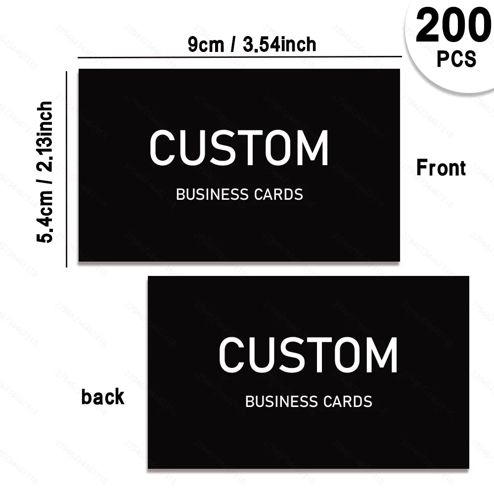 Cartes d’affaires personnalisées professionnelles – 200 à 1000 cartes personnalisées
