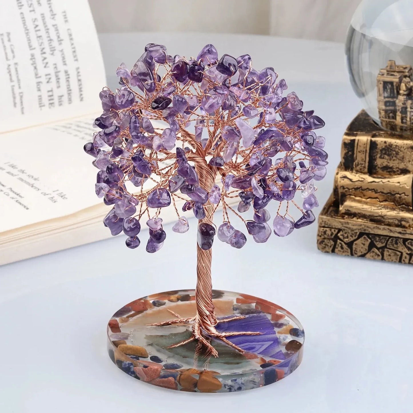 Arbre de cristaux Healing Gemstone Yoga Feng Shui