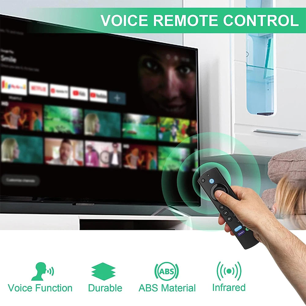 Manette Replacement Bluetooth Voice Remote Control for Fire TV Stick 4K Max 3rd Gen Stick Lite Cube Smart TV Controller Alexa