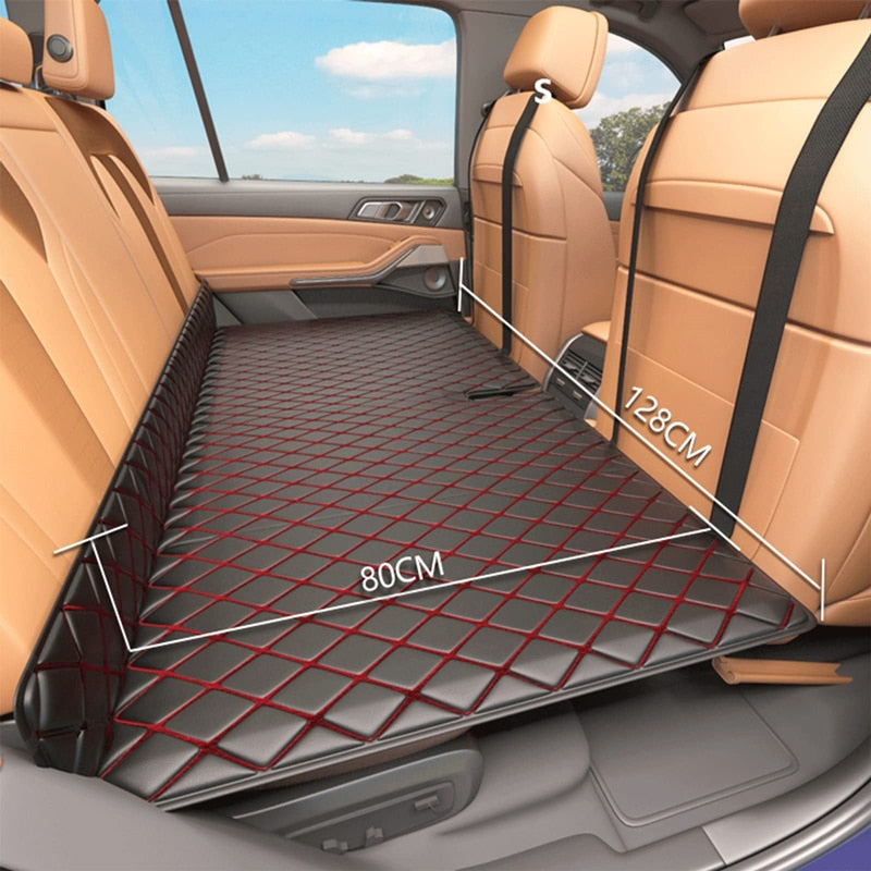 Matelas Banquette Arrière Voiture Gonflable Pliable – Tapis Couchage Camping Auto Ultraléger Avec Sac Rangement