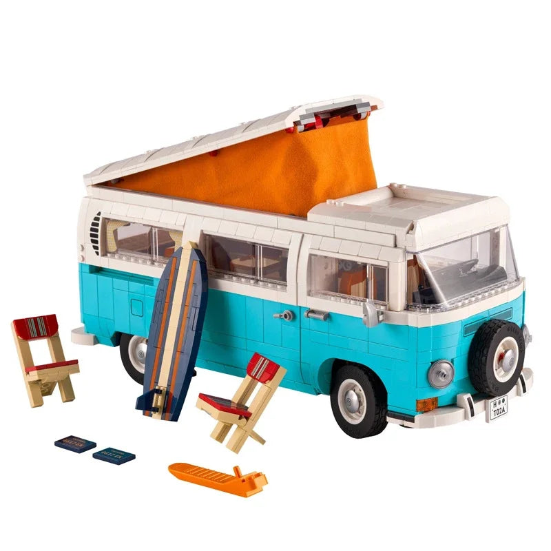 Volks T2 Camper Van Building Blocks