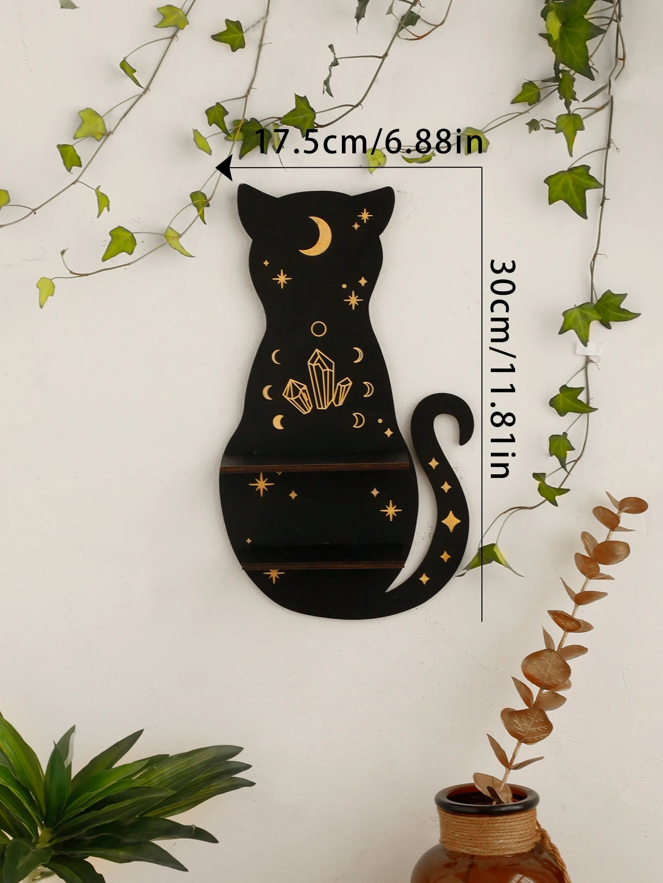 Tablettes Black Cat Chakra en bois