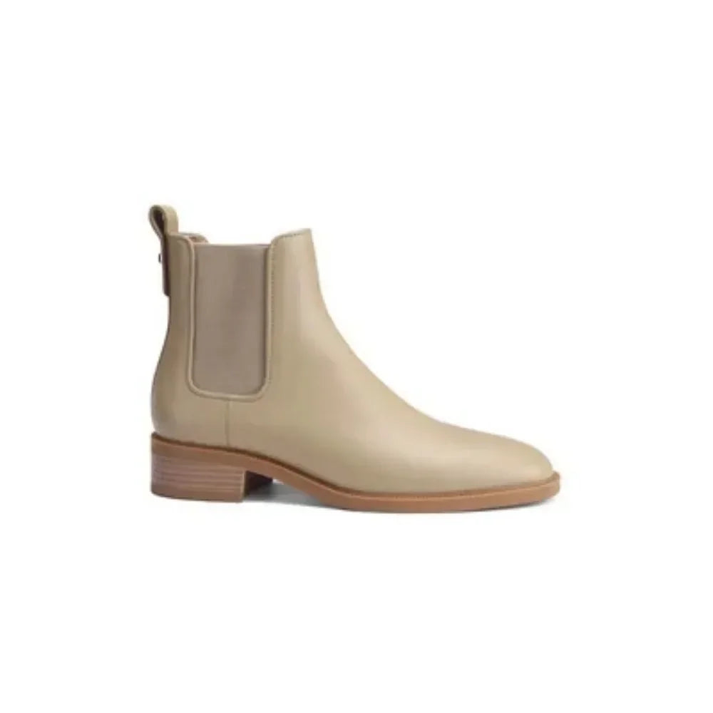 Bottines Chelsea en Cuir Véritable Doublées Peluche – Femme - photo 5