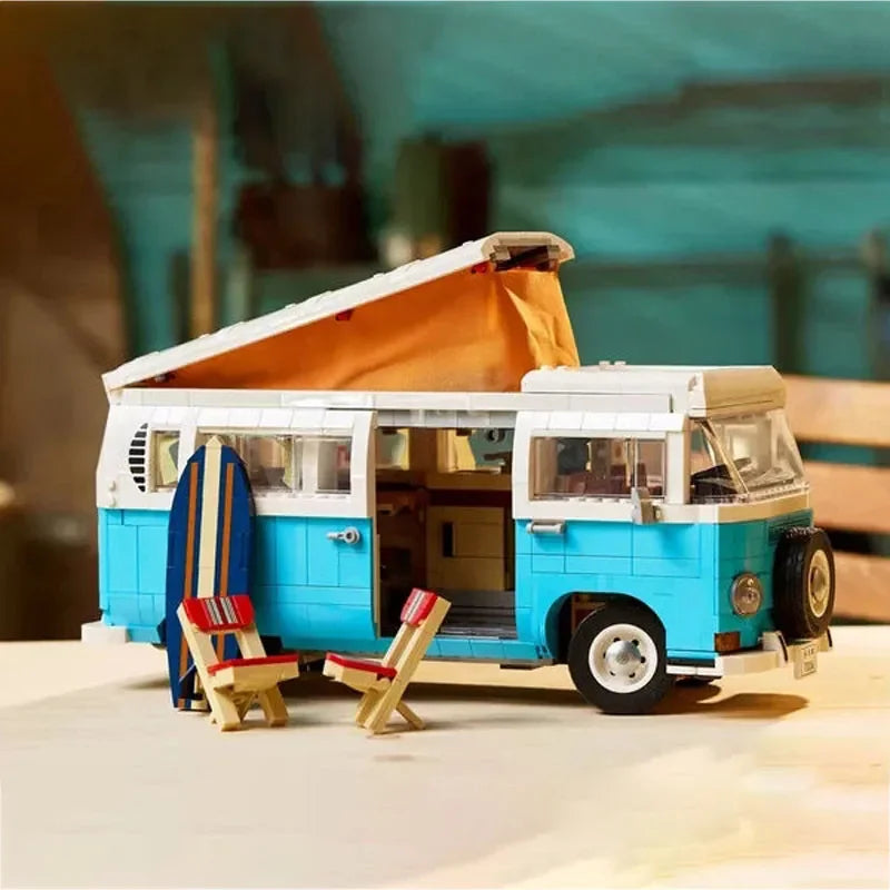 Volks T2 Camper Van Building Blocks