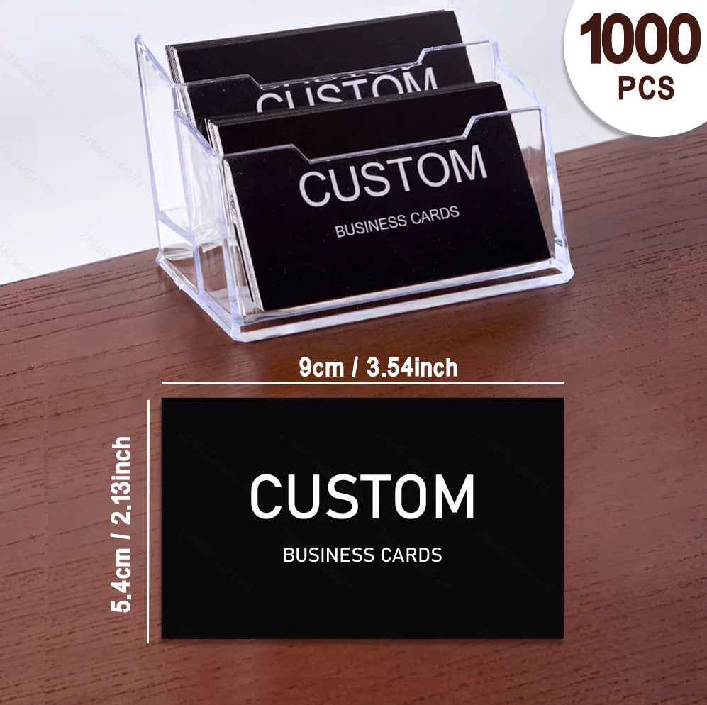 Cartes d’affaires personnalisées professionnelles – 200 à 1000 cartes personnalisées