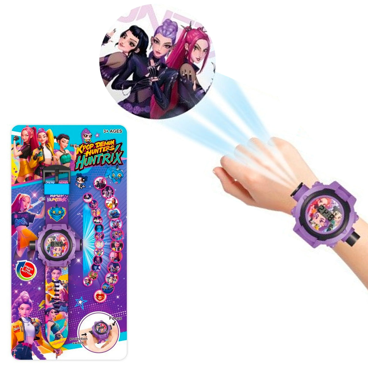 Montre Projecteur Pop Animé pour Enfant – 24 Images de Personnages