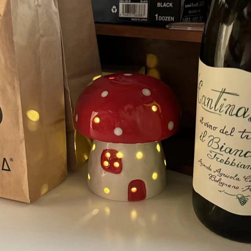 Lampe Champignon LED en céramique