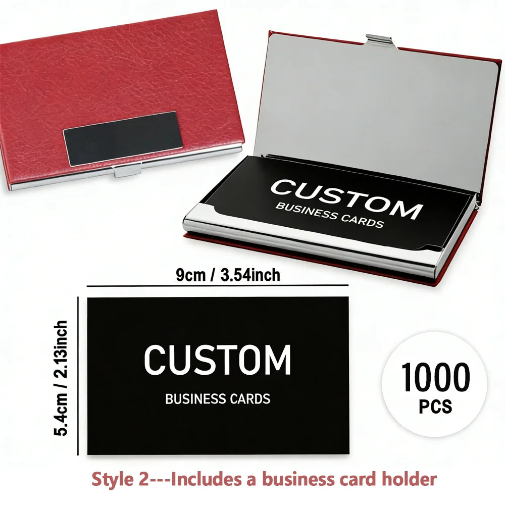 Cartes d’affaires personnalisées professionnelles – 200 à 1000 cartes personnalisées