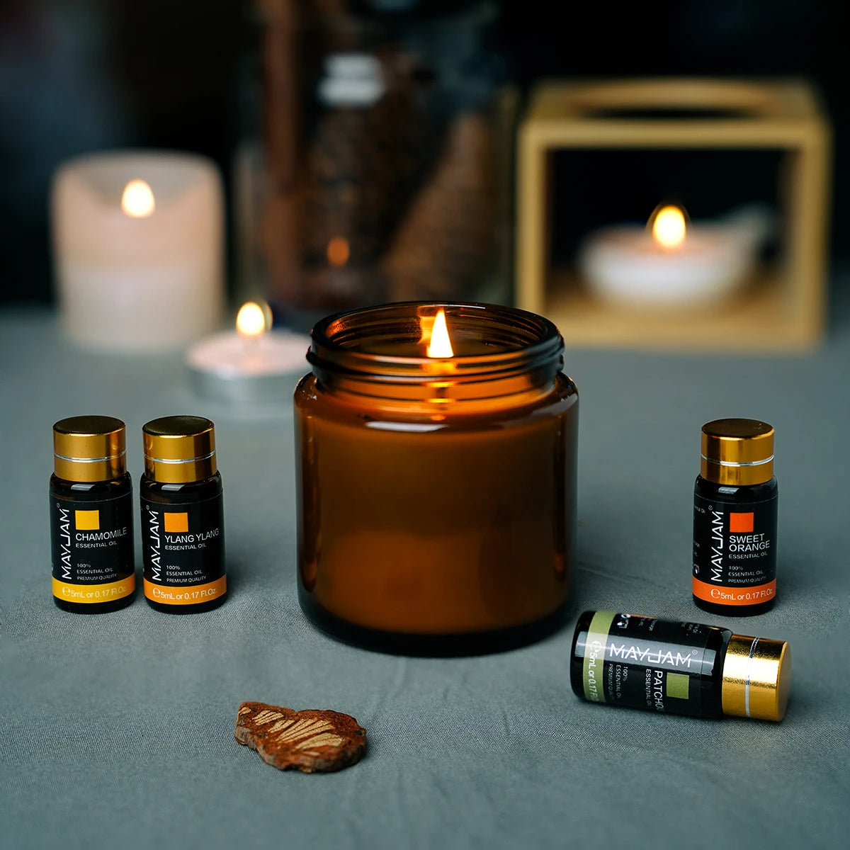 Ensemble de 28 Huiles Essentielles 100% à Base de Plantes – 4 x 10ml & 24 x 5ml