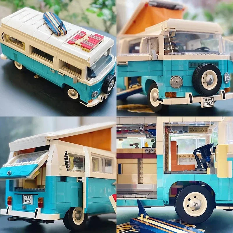 Volks T2 Camper Van Building Blocks