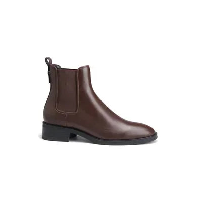 Bottines Chelsea en Cuir Véritable Doublées Peluche – Femme - photo 7