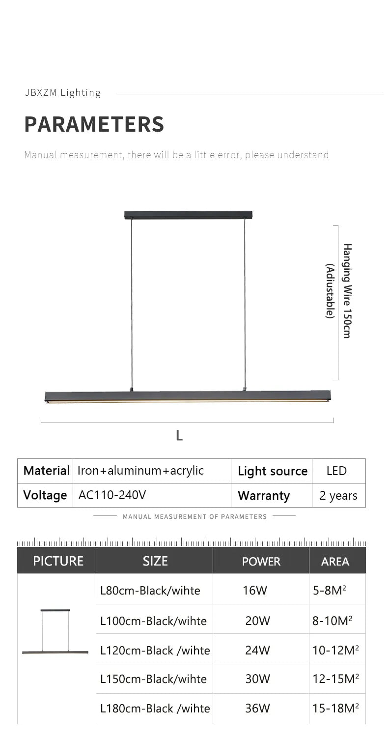 Luminaire LED Moderne Lineaire