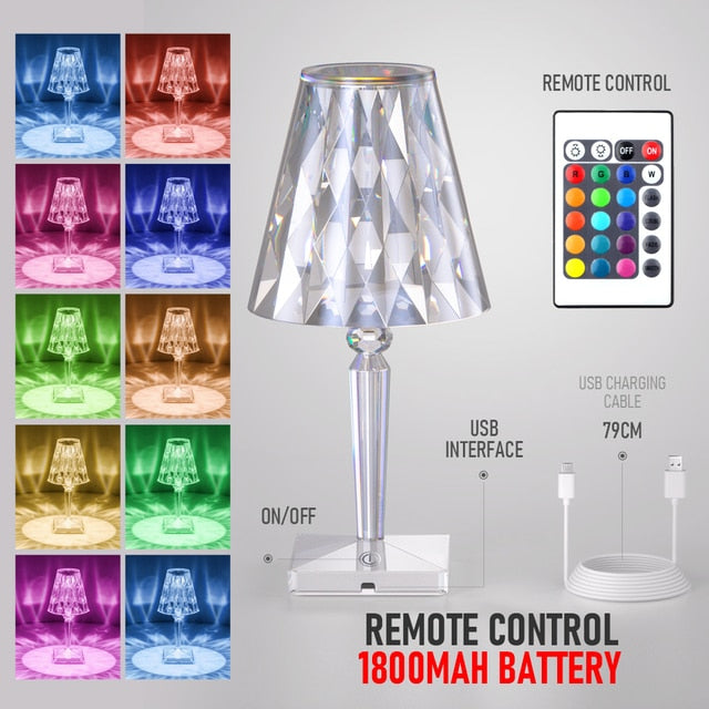 Lampe de table LED Diamond