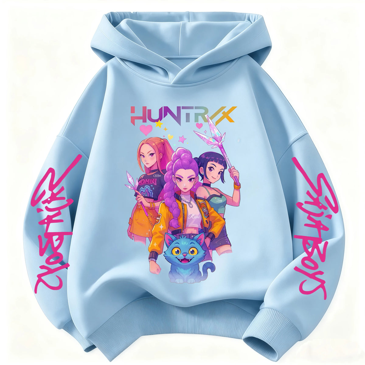 Pop Fantasy style kids' hoodie – Colorful girls' pattern