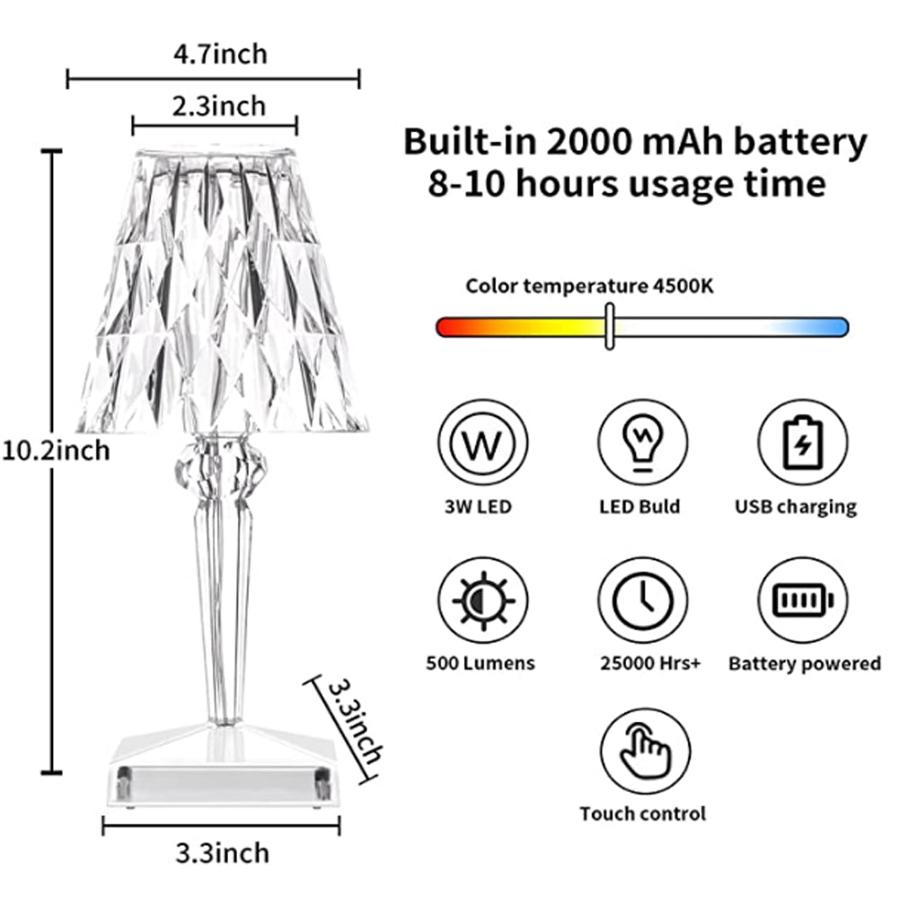 Lampe de table LED Diamond