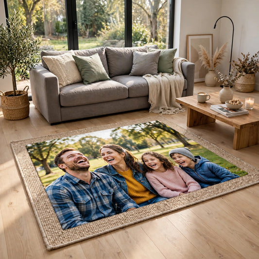 Tapis Personnalisé avec Votre Photo – Cadeau Unique