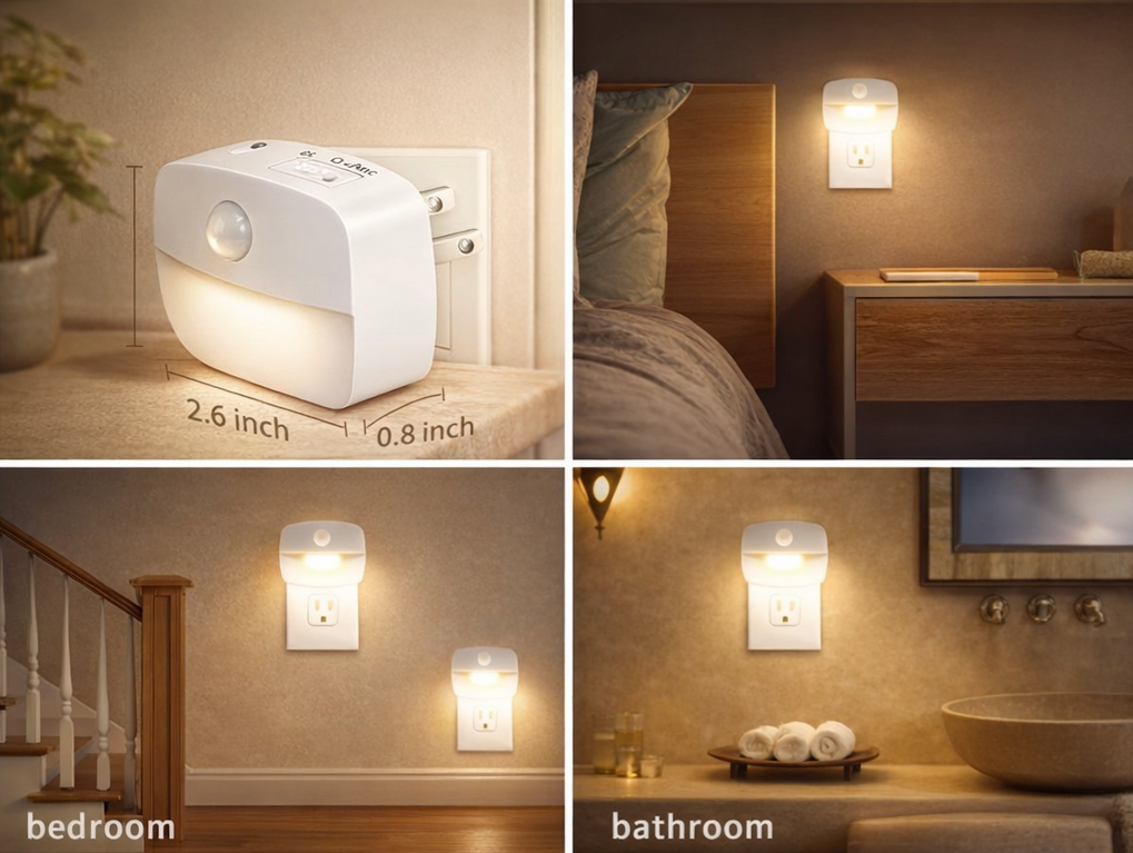 Veilleuse murale intelligente pour chambre, couloir et salle de bain