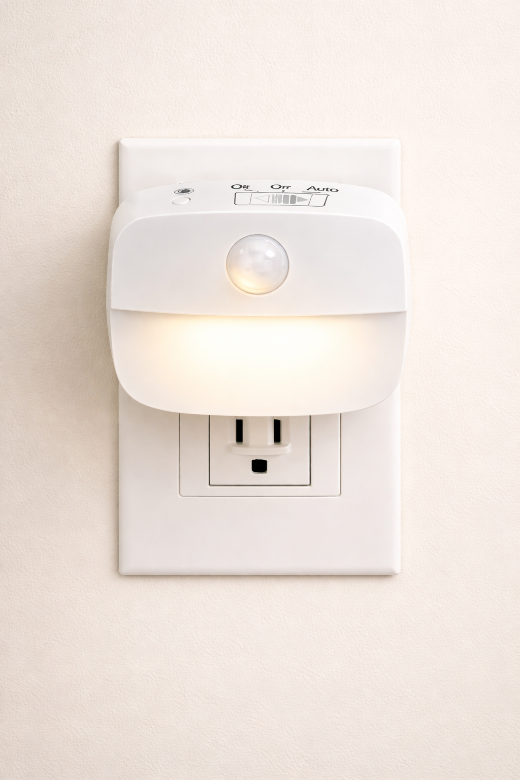 Veilleuse murale intelligente à détection de mouvement avec trois couleurs de lumière