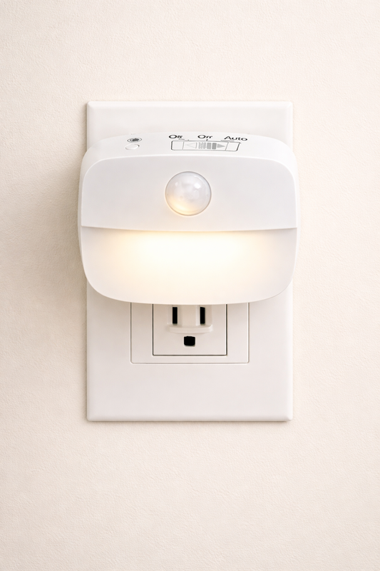 Veilleuse murale intelligente à détection de mouvement avec trois couleurs de lumière