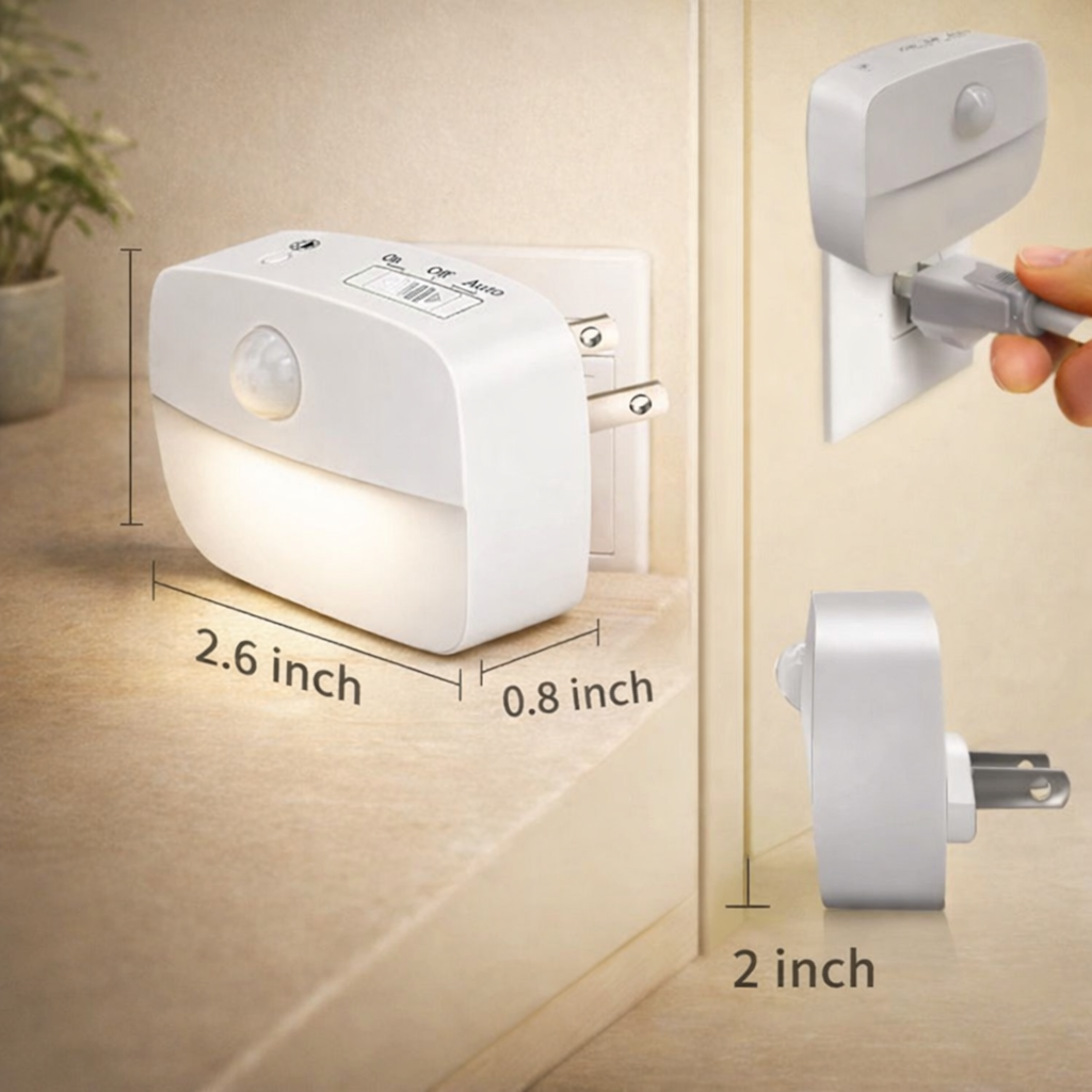 Veilleuse de nuit automatique avec éclairage doux et apaisant