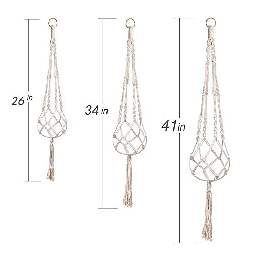 3 Supports à plante en Macramé