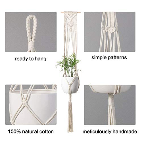 Lot de 2 Supports à plantes en Macramé