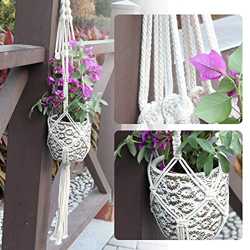 Lot de 2 Supports à plantes en Macramé