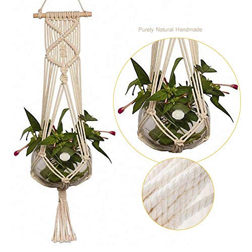 Lot de 2 Supports à plantes en Macramé